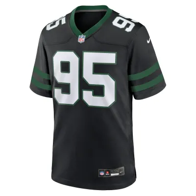 Men's New York Jets Quinnen Williams Legacy Black Alternate Game Jersey 02