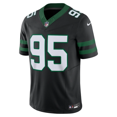 Men's New York Jets Quinnen Williams Legacy Black Alternate Vapor F.U.S.E. Limited Jersey 02