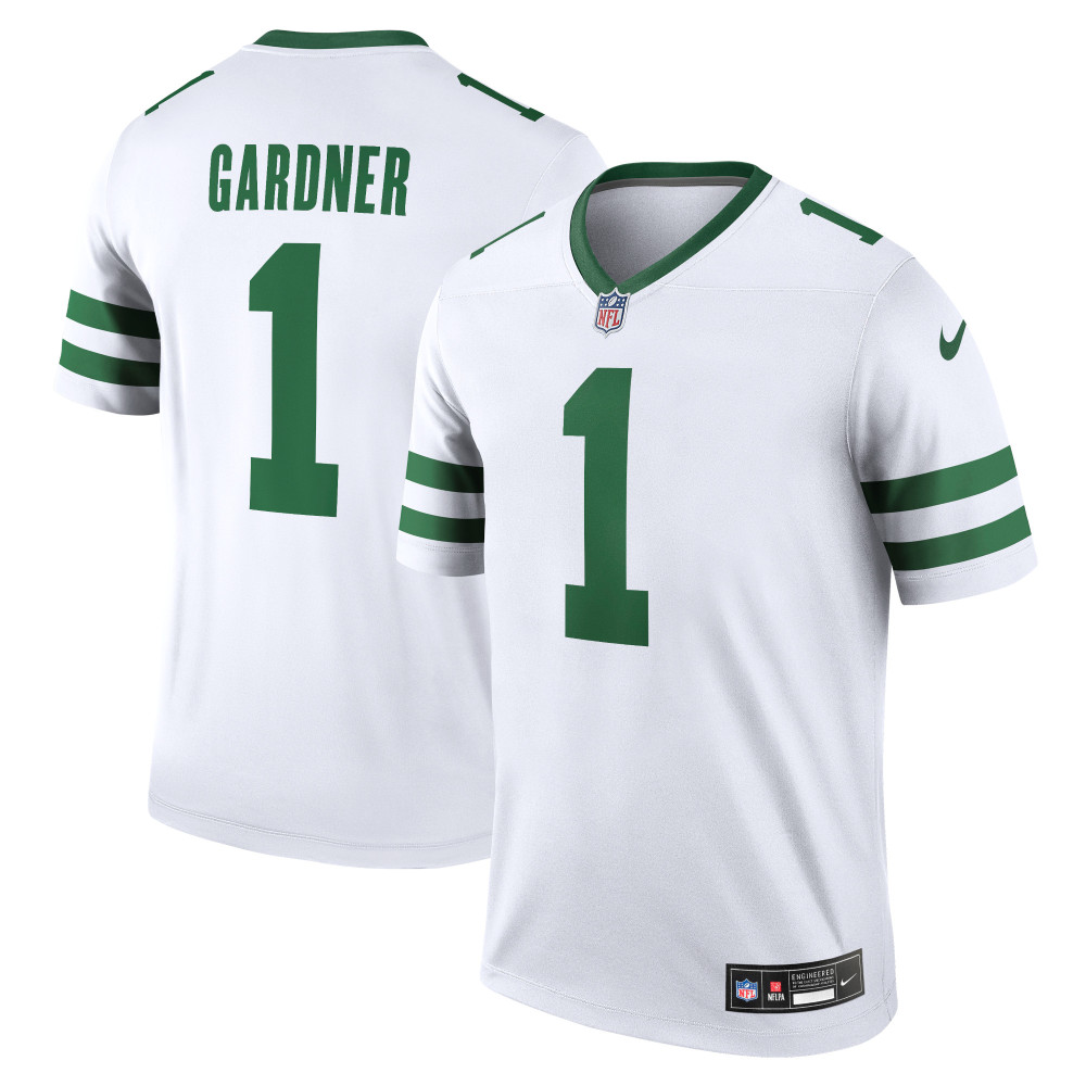 Men's New York Jets Sauce Gardner Legacy White Legend Jersey