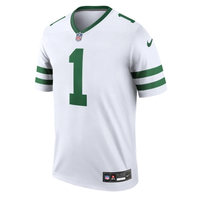Men's New York Jets Sauce Gardner Legacy White Legend Jersey 02