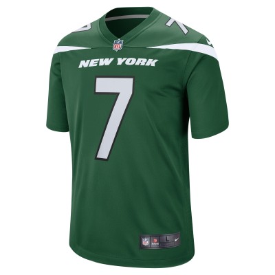 Men's New York Jets Tim Boyle Gotham Green Game Jersey 02