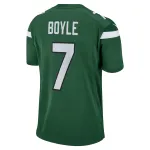 Men's New York Jets Tim Boyle Gotham Green Game Jersey