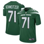 Men's New York Jets Wes Schweitzer Green Game Jersey