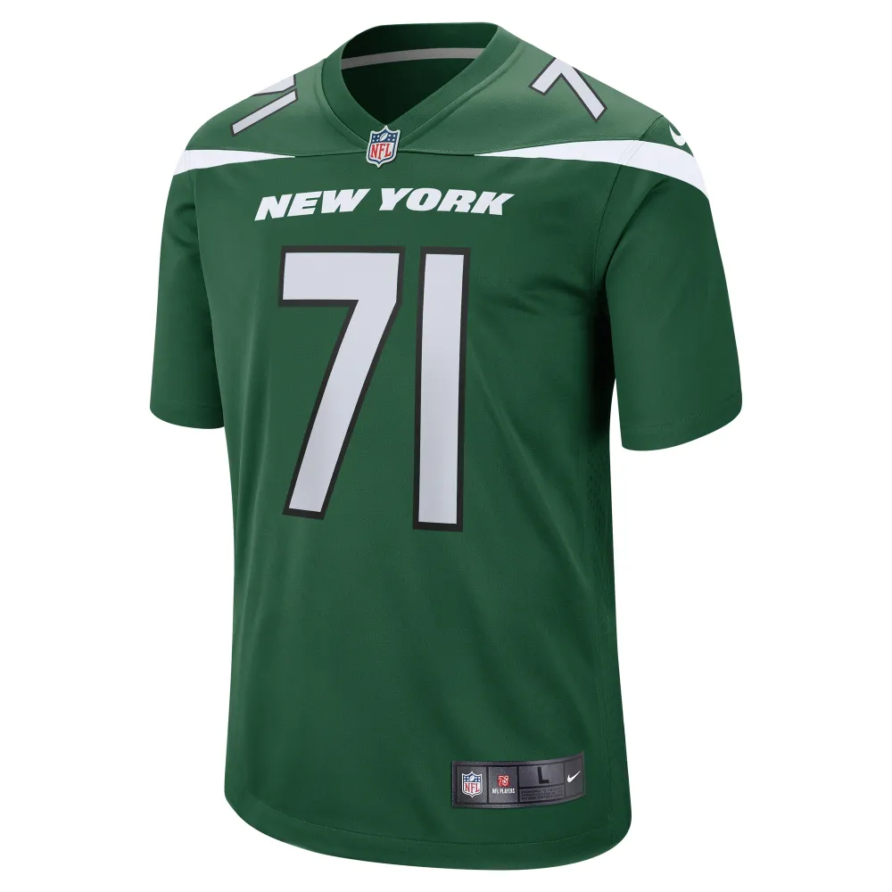 Men's New York Jets Wes Schweitzer Green Game Jersey
