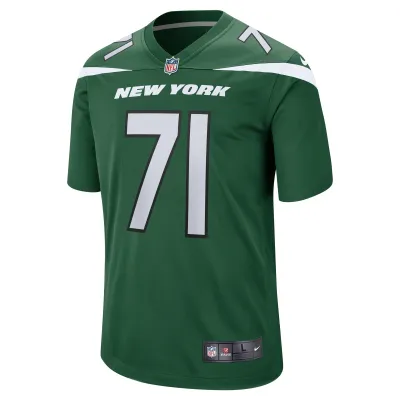 Men's New York Jets Wes Schweitzer Green Game Jersey 02