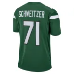 Men's New York Jets Wes Schweitzer Green Game Jersey