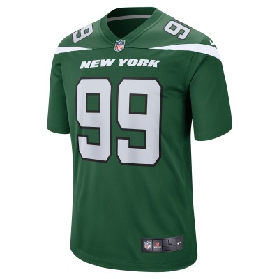 Men's New York Jets Will McDonald IV Gotham Green 2023 NFL Draft First Round Pick Game Jersey 02