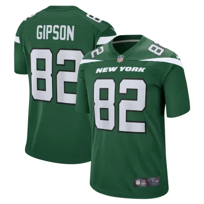Men's New York Jets Xavier Gipson Gotham Green Team Game Jersey 01