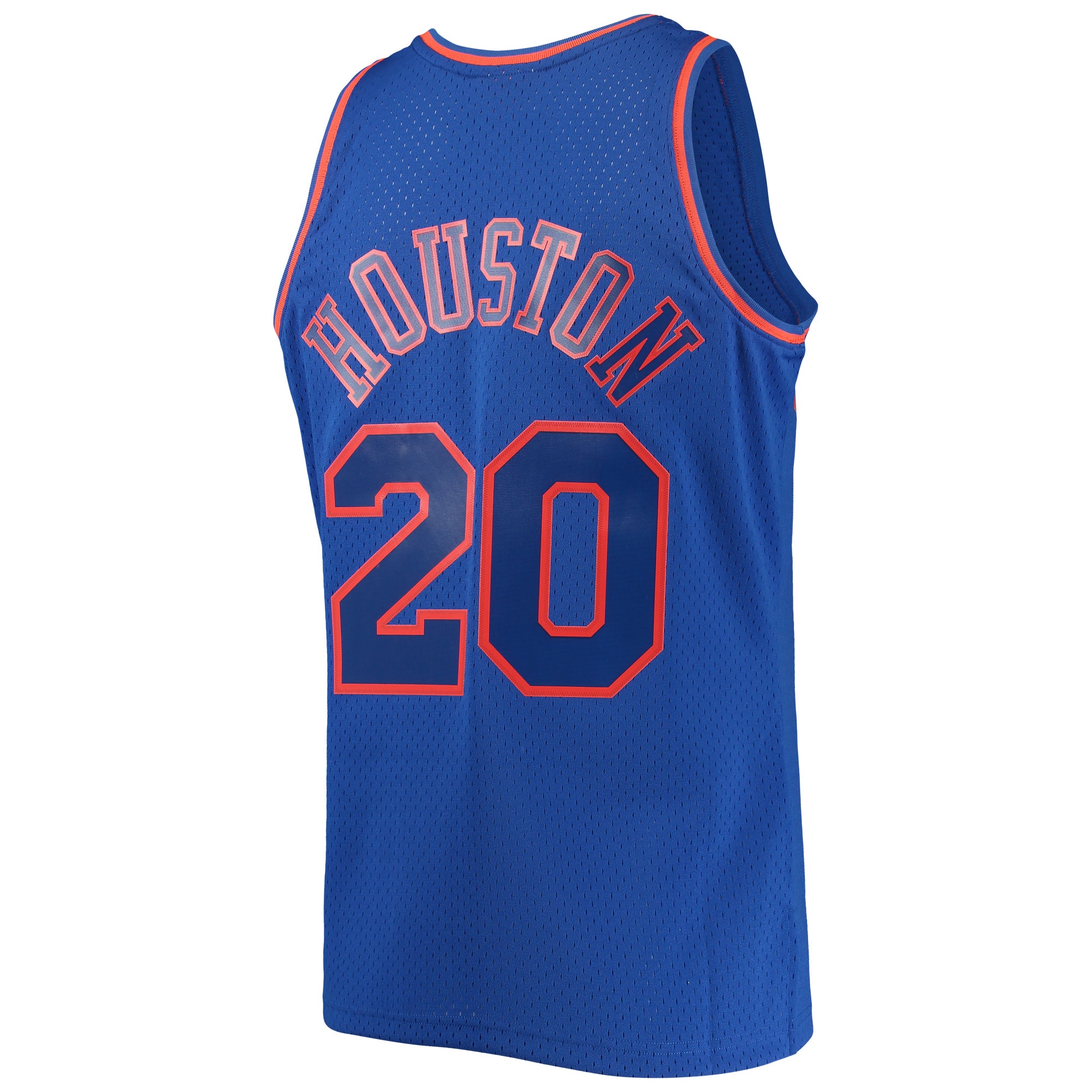 Men's New York Knicks Allan Houston Blue 1996/97 Throwback Dark Swingman Jersey