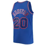 Men's New York Knicks Allan Houston Blue 1996/97 Throwback Dark Swingman Jersey