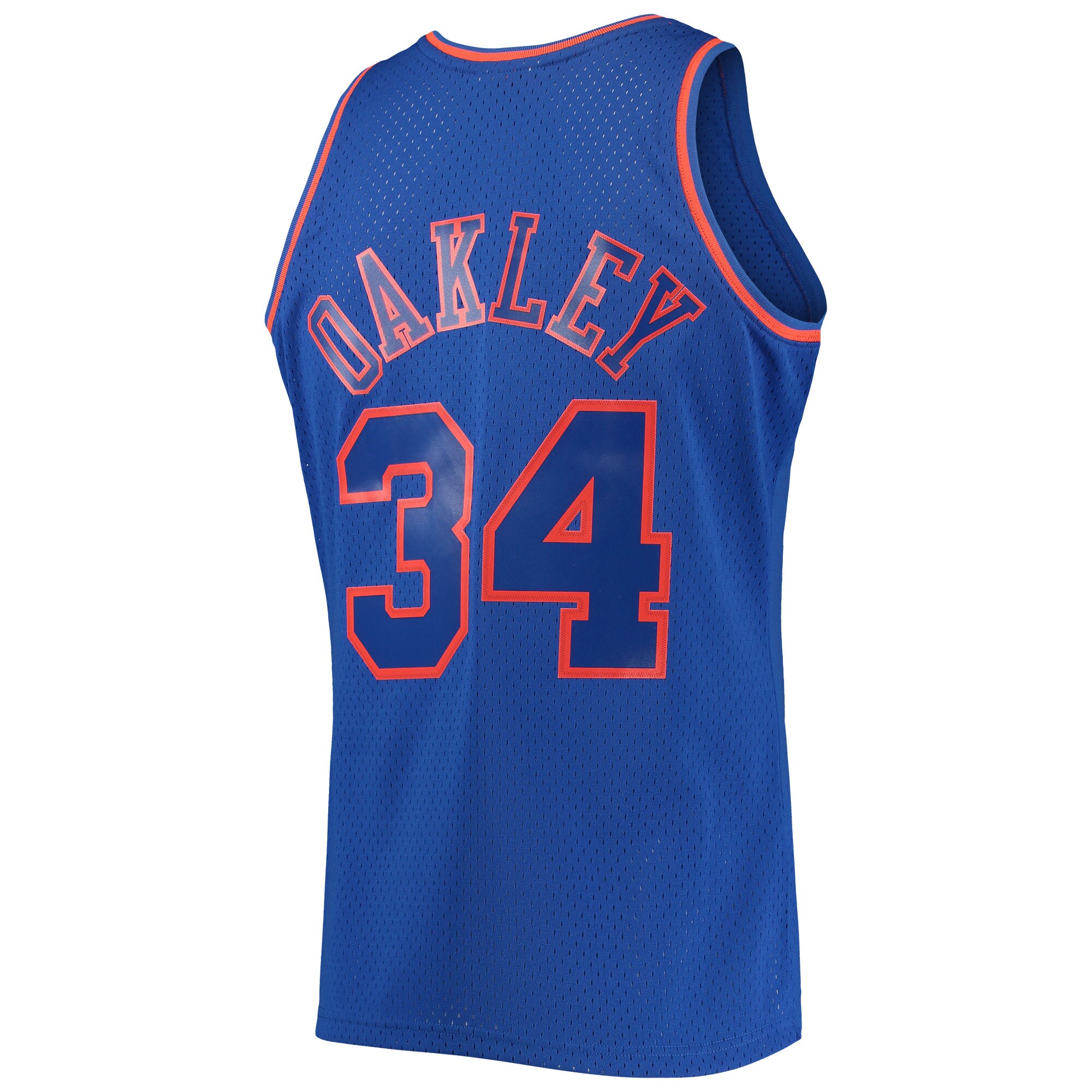 Men's New York Knicks Charles Oakley Blue 1996/97 Hardwood Classics Swingman Jersey