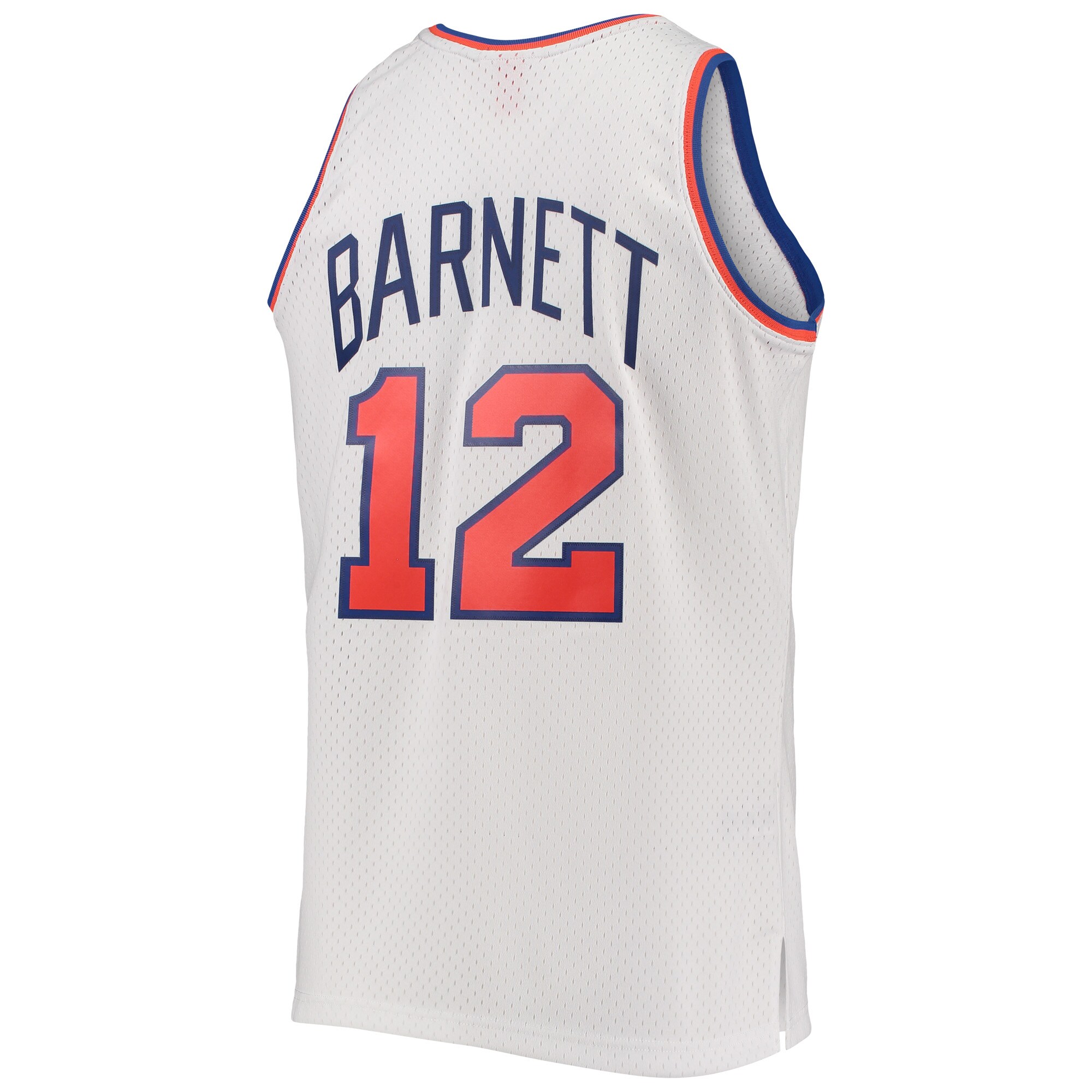 Men's New York Knicks Dick Barnett White 1969/70 Hardwood Classics Swingman Jersey