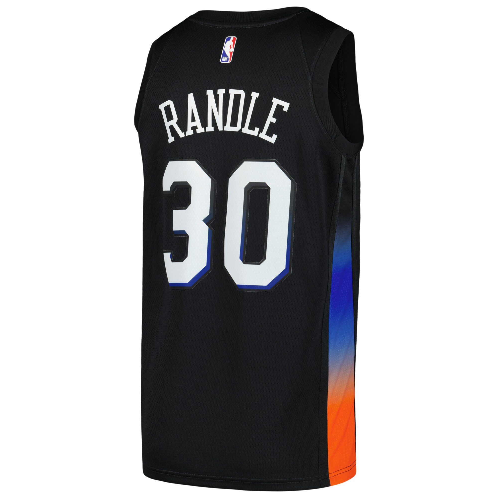 Men's New York Knicks Julius Randle Black Swingman Player Jersey - City Edition