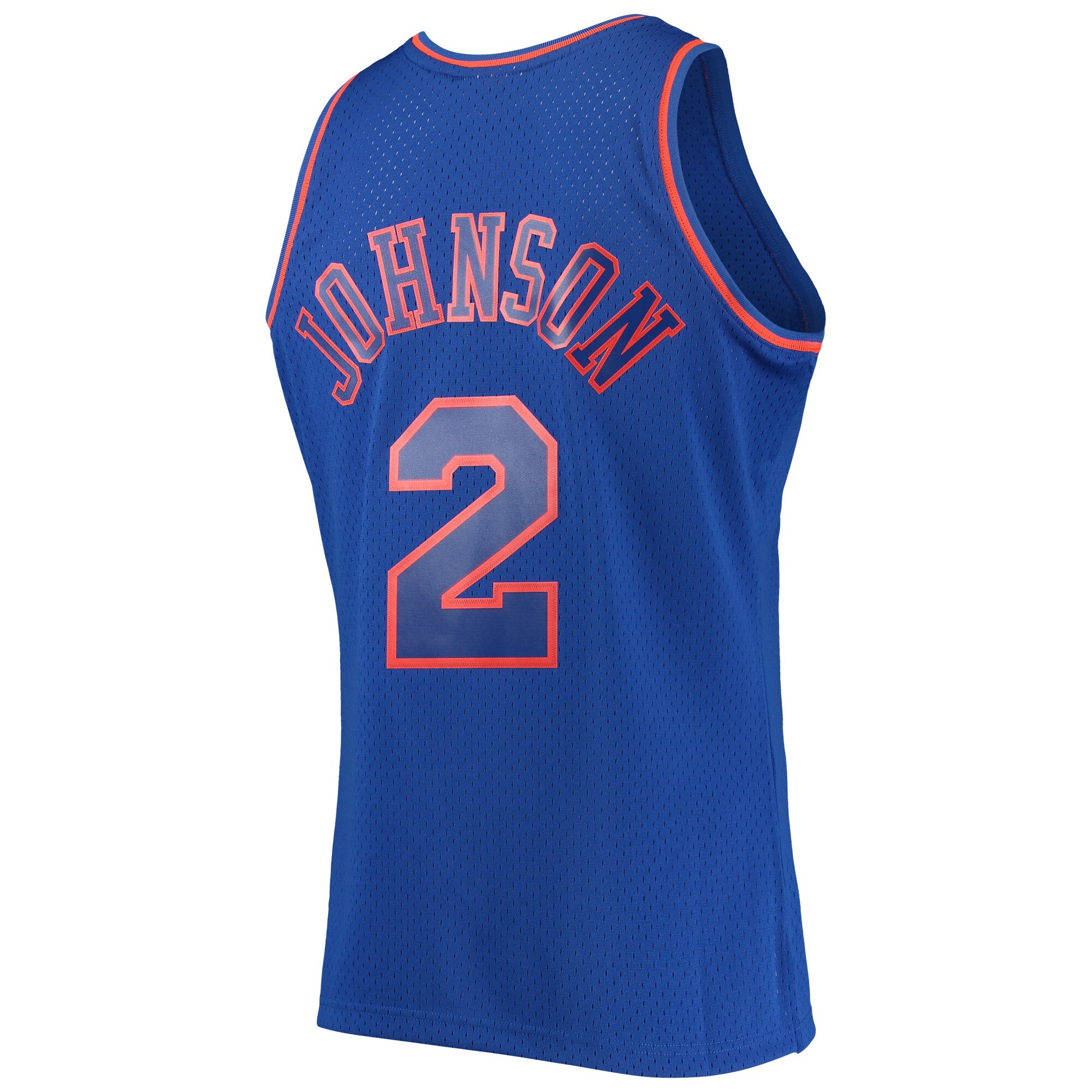 Men's New York Knicks Larry Johnson Blue 1996/97 Hardwood Classics Swingman Jersey