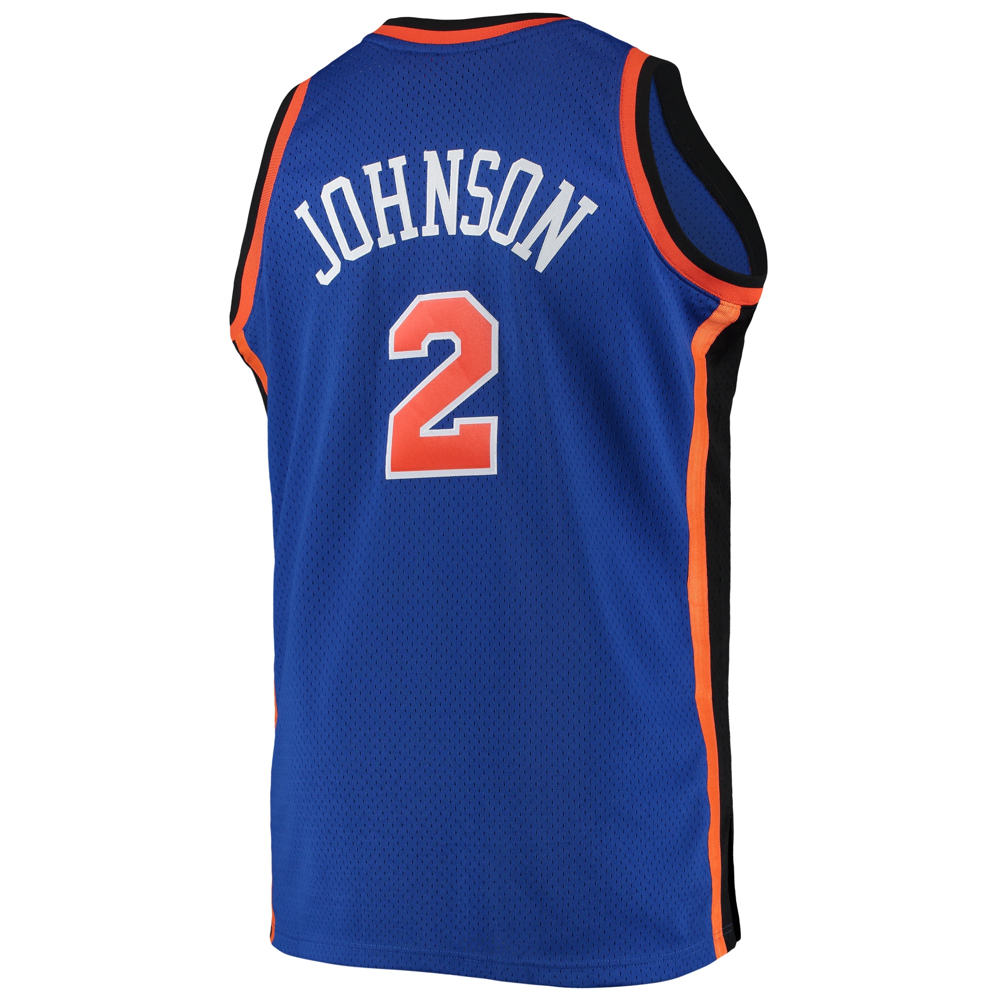 Men's New York Knicks Larry Johnson Blue 1998/99 Big & Tall Hardwood Classics Swingman Jersey