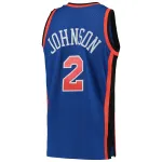 Men's New York Knicks Larry Johnson Blue 1998/99 Hardwood Classics Swingman Jersey