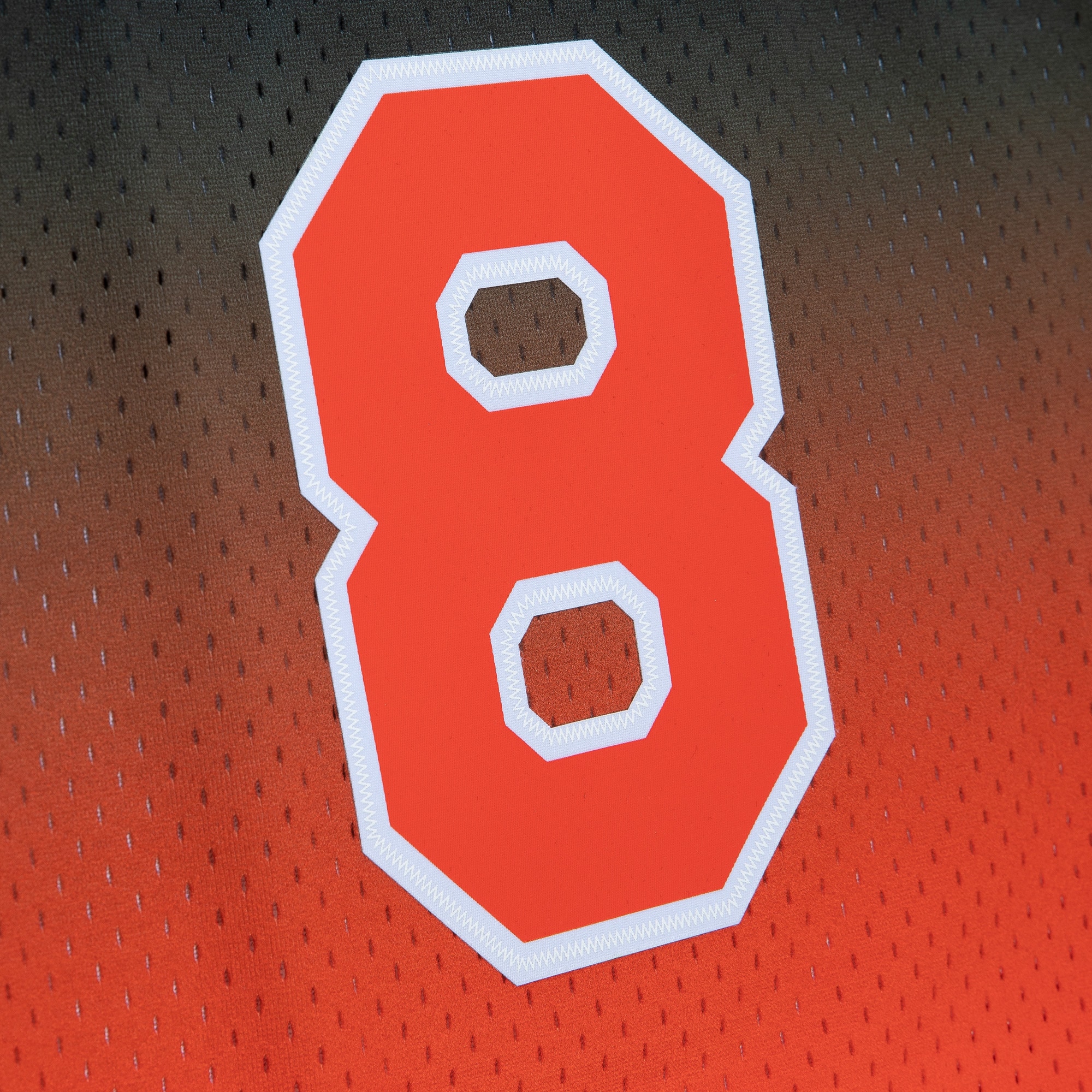 Men's New York Knicks Latrell Sprewell Orange/Black 1998/99 Hardwood Classics Fadeaway Swingman Jersey