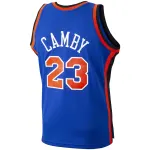 Men's New York Knicks Marcus Camby Blue 1998/99 Hardwood Classics Swingman Jersey