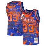 Men's New York Knicks Patrick Ewing Blue 1985/86 Hardwood Classics Lunar New Year Swingman Jersey