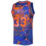 Men's New York Knicks Patrick Ewing Blue 1985/86 Hardwood Classics Lunar New Year Swingman Jersey