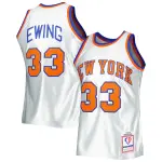 Men's New York Knicks Patrick Ewing Platinum 1985/86 Hardwood Classics 75th Anniversary Swingman Jersey