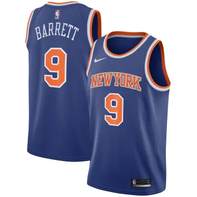 Men's New York Knicks RJ Barrett Blue Swingman Jersey - Icon Edition 01