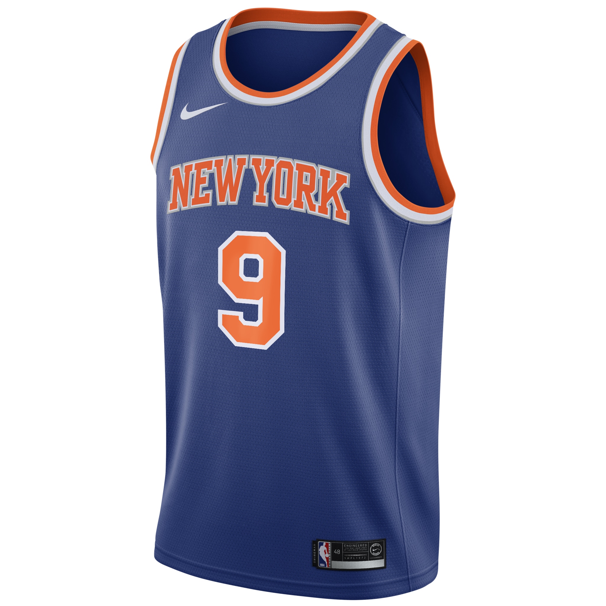 Men's New York Knicks RJ Barrett Blue Swingman Jersey - Icon Edition