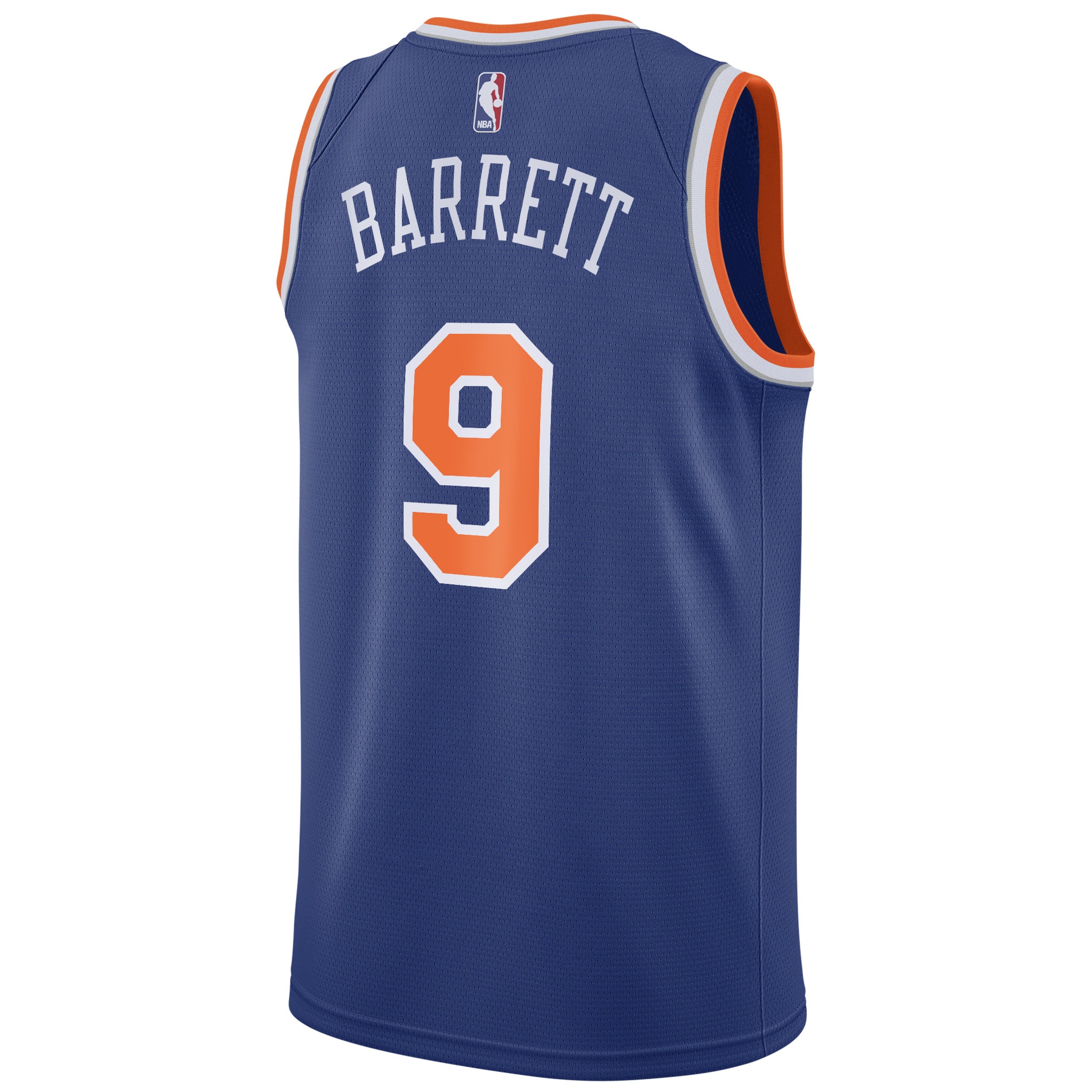 Men's New York Knicks RJ Barrett Blue Swingman Jersey - Icon Edition