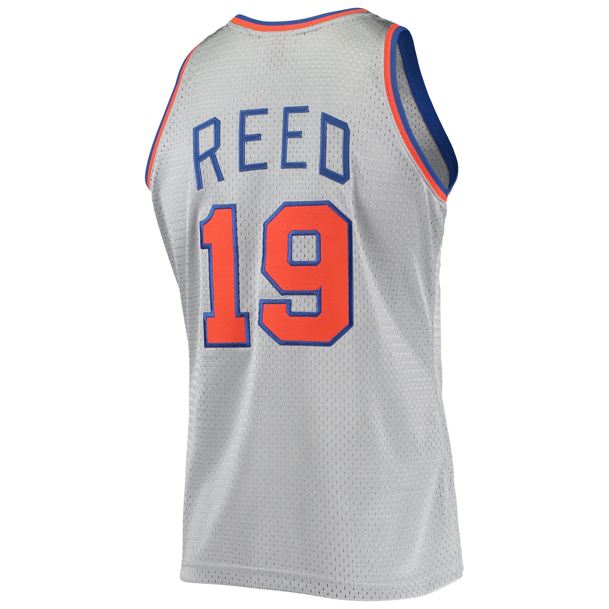 Men's New York Knicks Willis Reed Silver 75th Anniversary 1969/70 Hardwood Classics Swingman Jersey