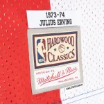 Men's New York Nets Julius Erving Blue/Red Hardwood Classics 1973/74 Split Swingman Jersey