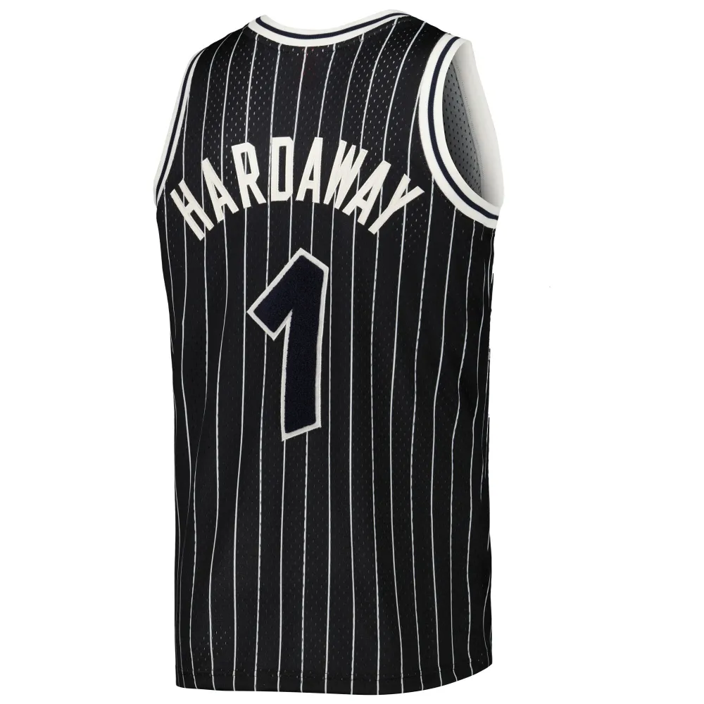 Men's Orlando Magic Penny Hardaway Black 1994-95 Hardwood Classics Off-Court Swingman Jersey