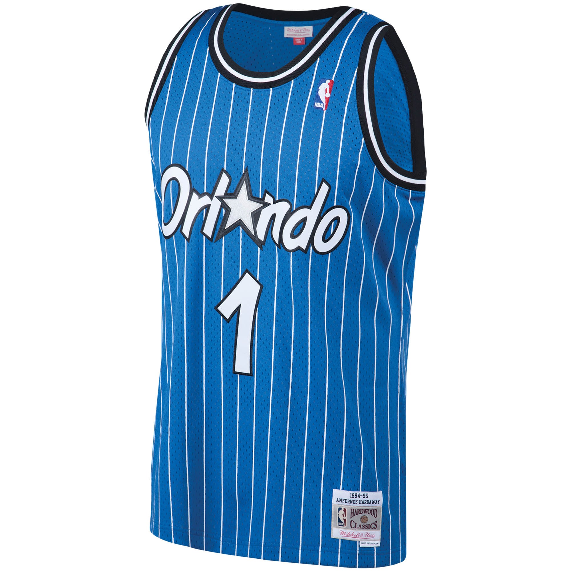 Men's Orlando Magic Penny Hardaway Blue 1994/95 Big & Tall Hardwood Classics Swingman Jersey