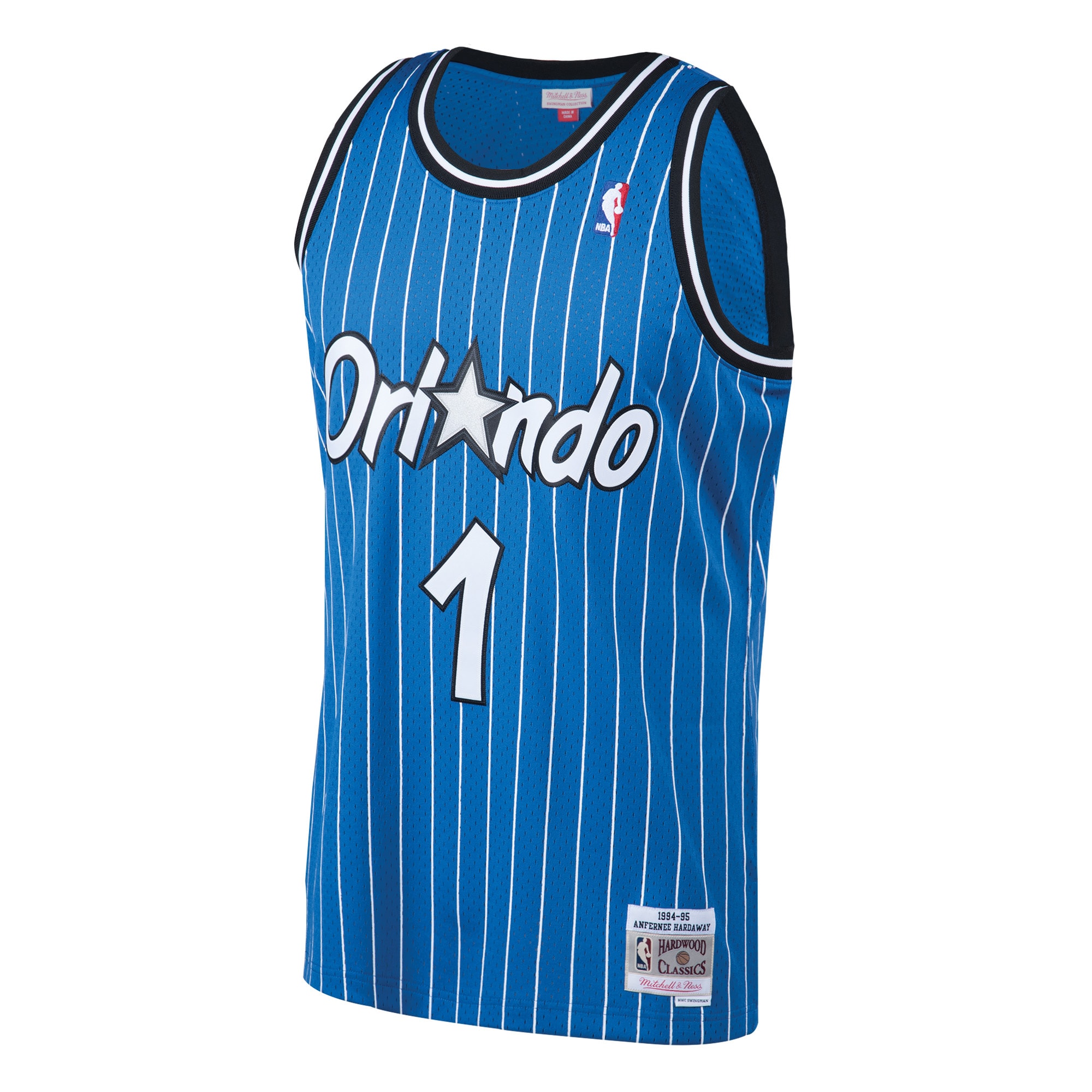 Men's Orlando Magic Penny Hardaway Blue 1994/95 Hardwood Classics Swingman Jersey