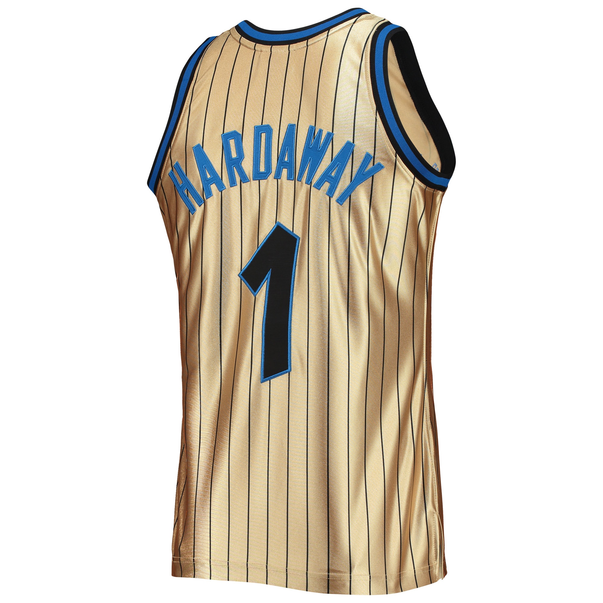 Men's Orlando Magic Penny Hardaway Gold 75th Anniversary 1993/94 Hardwood Classics Swingman Jersey