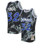 Men's Orlando Magic Shaquille O'Neal Black 1994/95 Hardwood Classics Marble Swingman Jersey