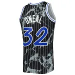 Men's Orlando Magic Shaquille O'Neal Black 1994/95 Hardwood Classics Marble Swingman Jersey