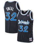 Men's Orlando Magic Shaquille O'Neal Black Hardwood Classics Swingman Jersey