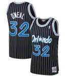 Men's Orlando Magic Shaquille O'Neal Black Hardwood Classics Swingman Jersey