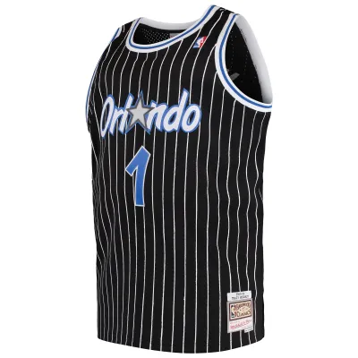 Men's Orlando Magic Tracy McGrady Black 2003/04 Big & Tall Hardwood Classics Swingman Jersey 02