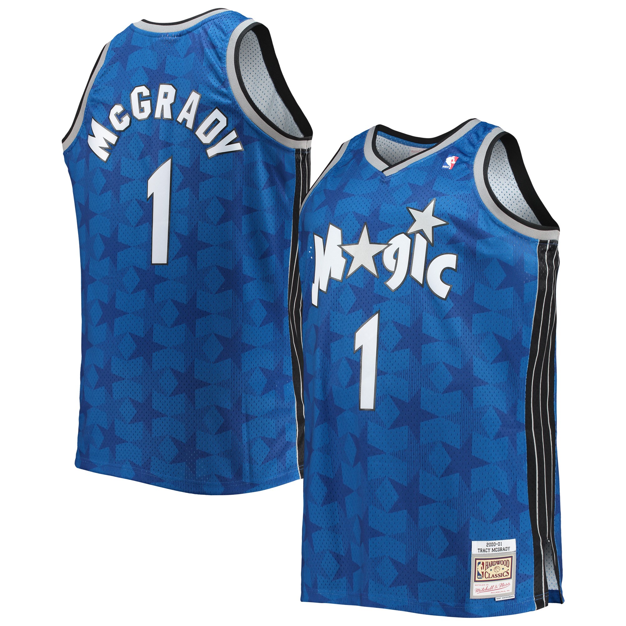 Men's Orlando Magic Tracy McGrady Blue Big & Tall 2000/01 Hardwood Classics Swingman Jersey