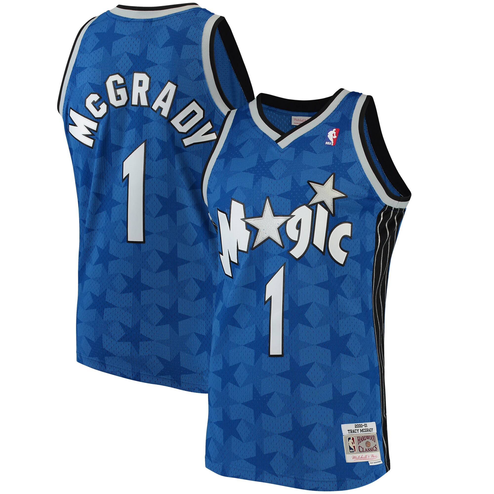 Men's Orlando Magic Tracy McGrady Blue Hardwood Classics Swingman Jersey