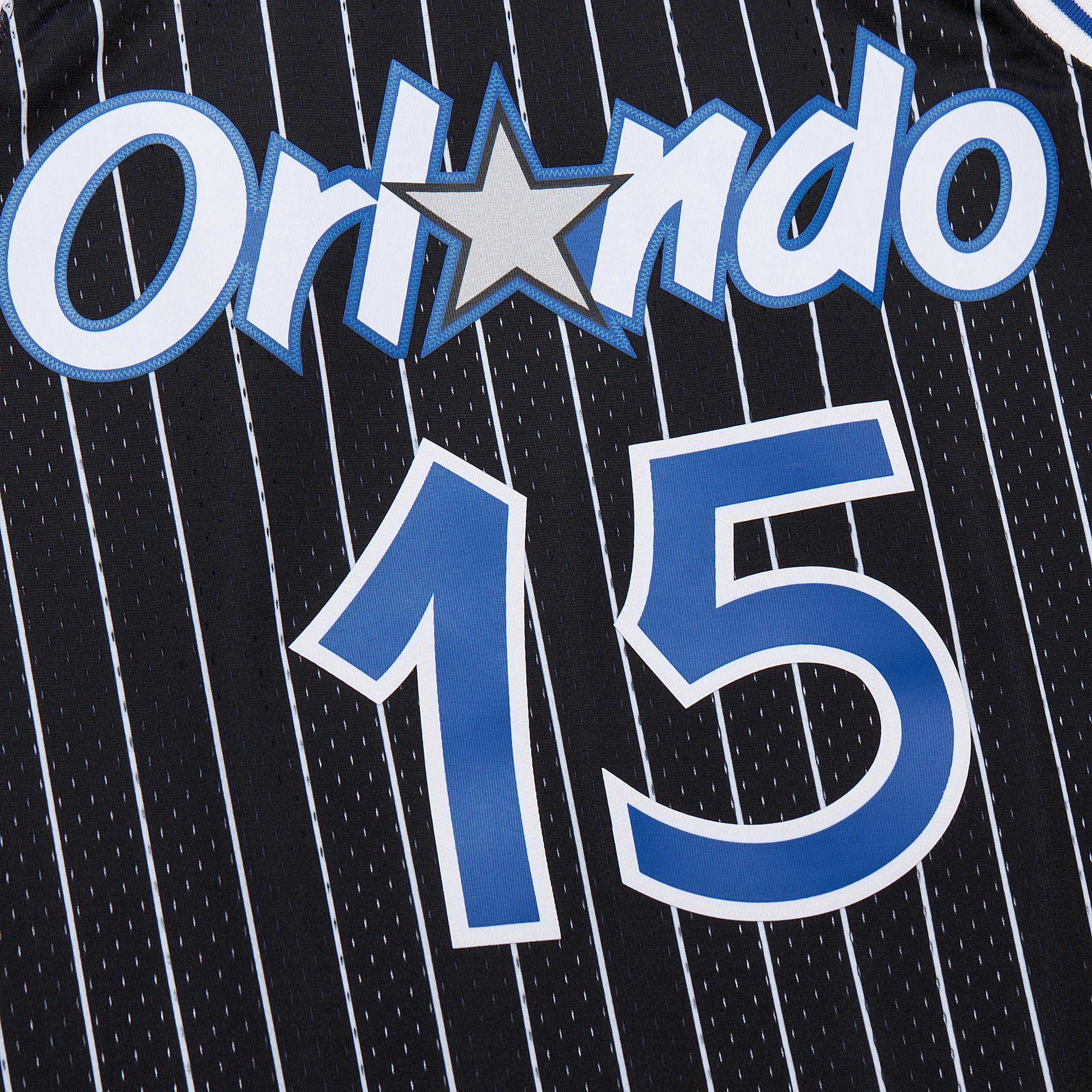 Men's Orlando Magic Vince Carter Black 2009/10 Hardwood Classics Swingman Jersey