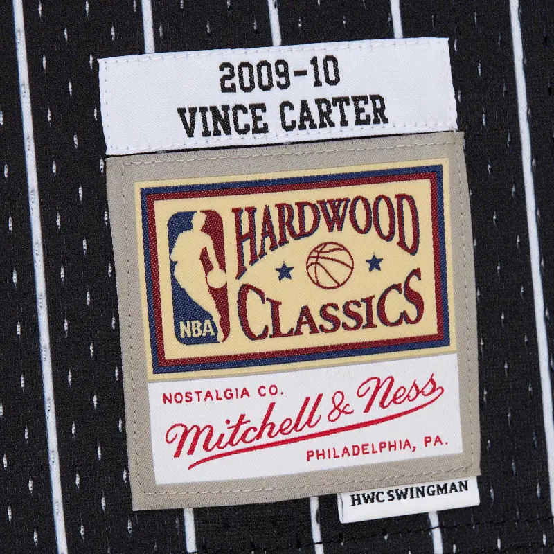 Men's Orlando Magic Vince Carter Black 2009/10 Hardwood Classics Swingman Jersey