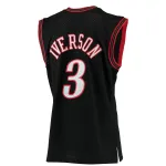 Men's Philadelphia 76ers Allen Iverson Black 2000/01 Hardwood Classics Swingman Jersey