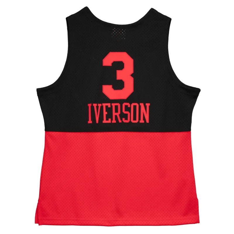 Men's Philadelphia 76ers Allen Iverson Black 2003/04 Hardwood Classics Reload 2.0 Swingman Jersey