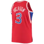 Men's Philadelphia 76ers Allen Iverson Red 1996/97 Big & Tall Hardwood Classics Swingman Jersey
