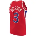 Men's Philadelphia 76ers Allen Iverson Red 1996/97 Hardwood Classics Swingman Jersey