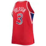 Men's Philadelphia 76ers Allen Iverson Red Big & Tall 1996/97 NBA 75th Anniversary Diamond Swingman Jersey