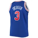 Men's Philadelphia 76ers Allen Iverson Royal 1996/97 Big & Tall Hardwood Classics Swingman Jersey