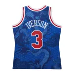 Men's Philadelphia 76ers Allen Iverson Royal 1996/97 Hardwood Classics Asian Heritage 6.0 Swingman Throwback Player Jersey